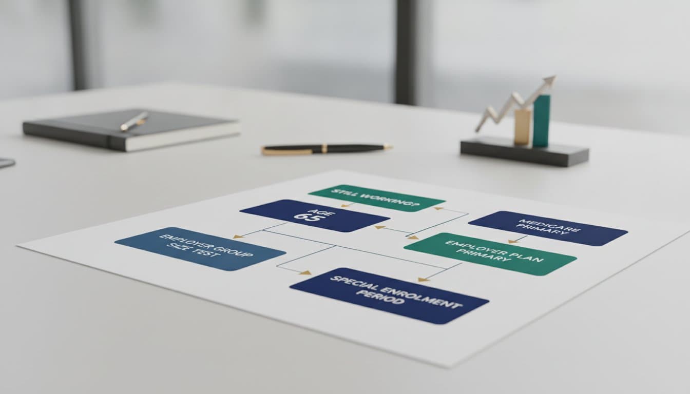 Medicare Part B vs Employer Coverage Decision Flowchart Age 65 — Insurance